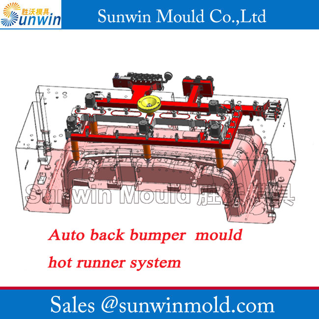 Auto back bumper mould